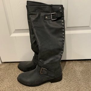 Black Madden Girl Cactuss Knee High Boots